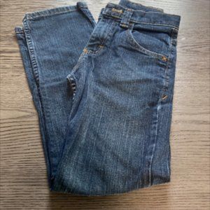 Wrangler Denim Jeans Dark Wash Blue Boys Size 12 Slim